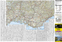 Southern France National Geographic Folded Map