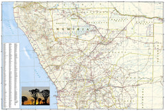 Namibia National Geographic Folded Map