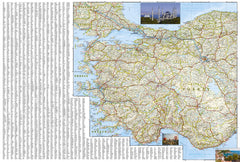 Turkey National Geographic Folded Map