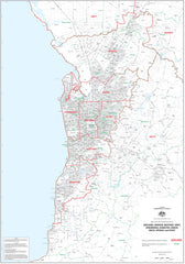 South Australia Electoral Divisions and Local Government Areas Map -Adelaide Metro
