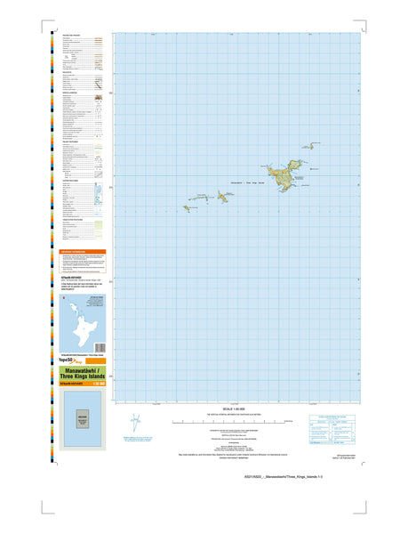 AS21AS22 - Manawatāwhi / Three Kings Islands Topo50 map