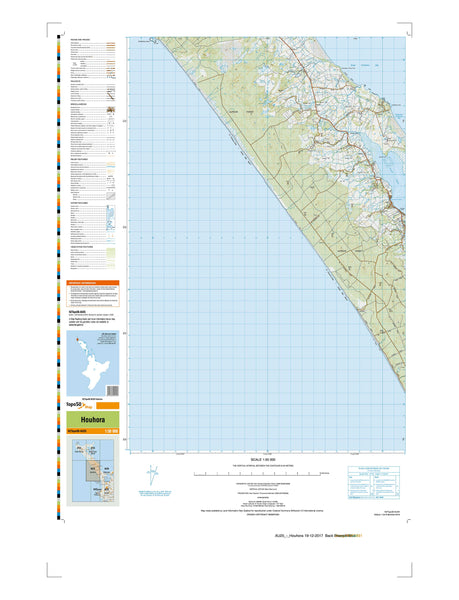 AU25 - Houhora Topo50 map