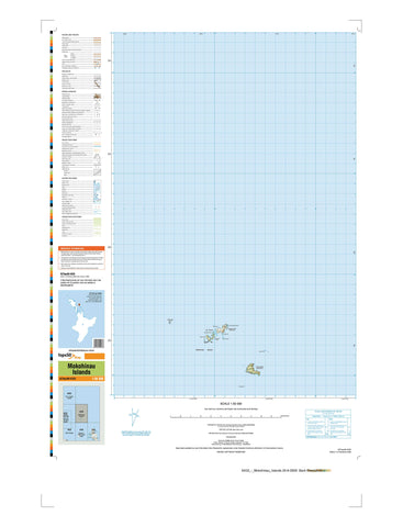 AX33 - Mokohinau Islands Topo50 map