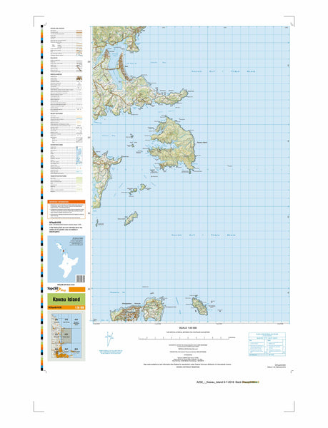 AZ32 - Kawau Island Topo50 map