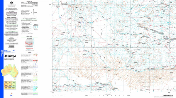 Abminga SG53-10 Topographic Map 1:250k