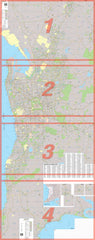 Adelaide 4 Sheet Map UBD 1010 x 2535mm Laminated Wall Map