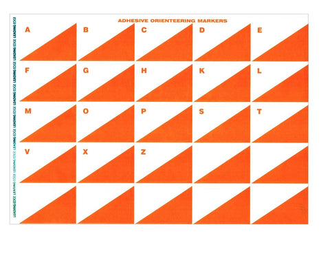 Adhesive Control Markers - A4 sheet of 25 | Mapworld