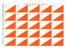 Adhesive Control Markers - A4 sheet of 25