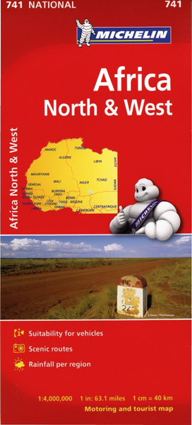 Africa North & West Michelin Map