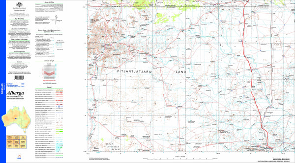 Alberga SG53-09 Topographic Map 1:250k