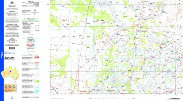 Alcoota SF53-10 Topographic Map 1:250k