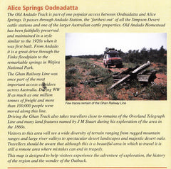 Alice Springs to Oodanatta Map Westprint