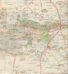 Alice Springs to Uluru Map Westprint