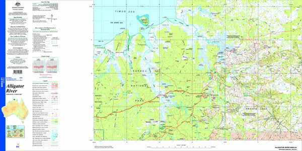 Alligator River SD53-01 Topographic Map 1:250k