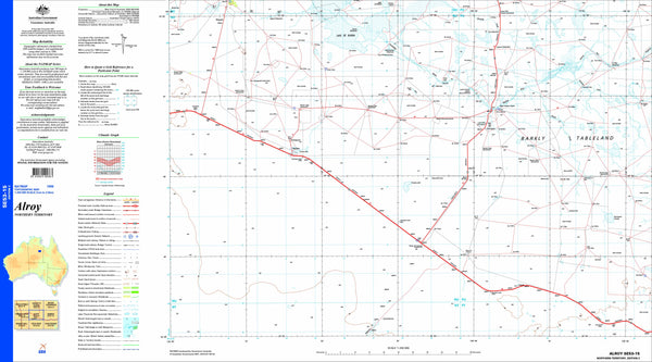 Alroy SE53-15 Topographic Map 1:250k
