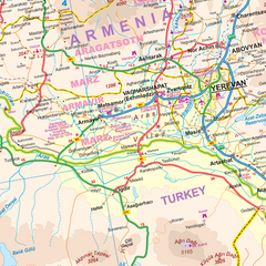 Armenia & Azerbaijan ITMB Map