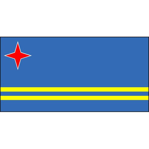 Aruba Flag 1800 x 900mm