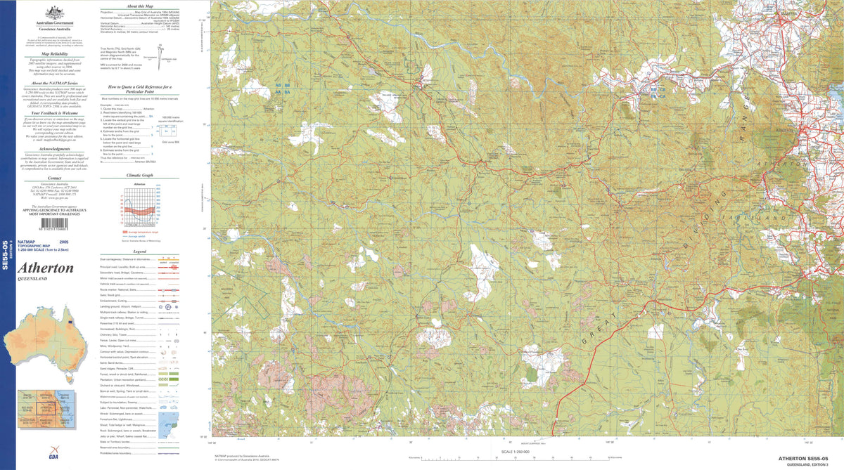 Queensland 250k Topographic Maps | Mapworld