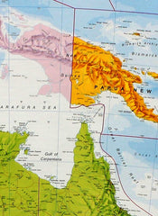Australasia Political Maps International 1200 x 1000mm Wall Map