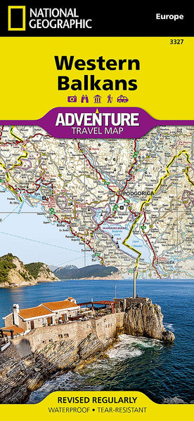 Western Balkans National Geographic Folded Map