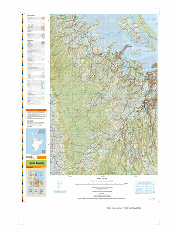 BD36 - Lower Kaimai Topo50 map