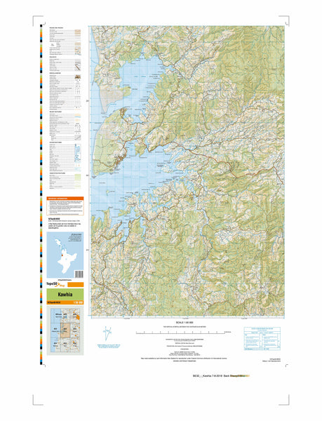 BE32 - Kawhia Topo50 map