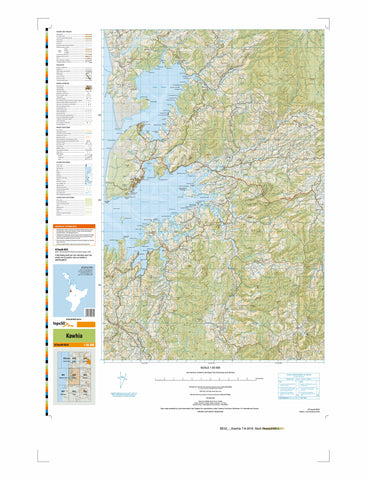 BE32 - Kawhia Topo50 map