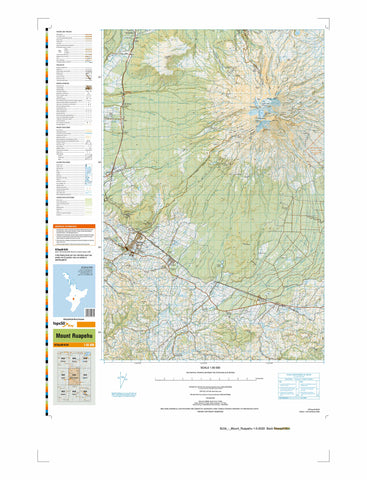 BJ34 - Mount Ruapehu Topo50 map