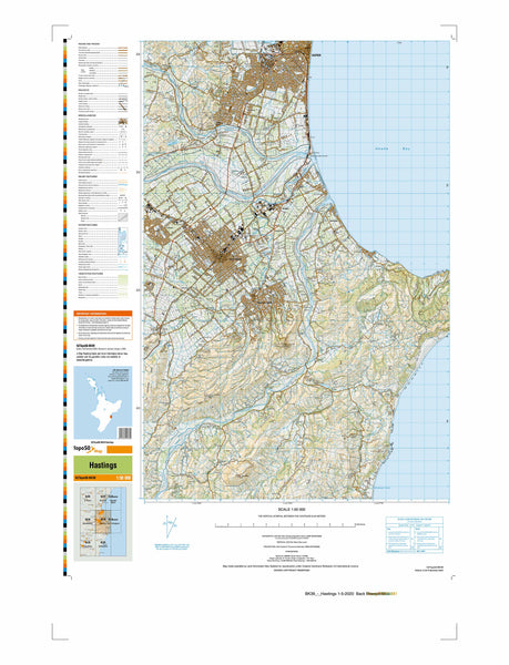 BK39 - Hastings Topo50 map