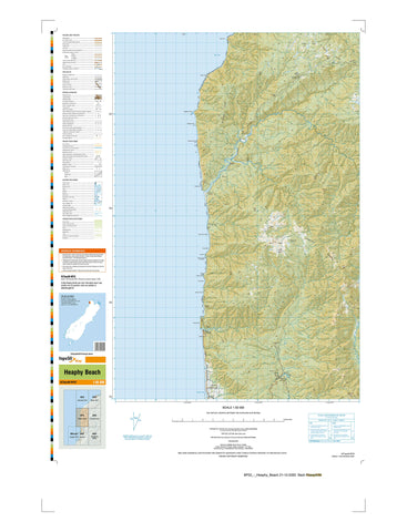 BP22 - Heaphy Beach Topo50 map
