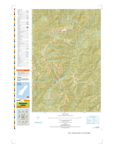 BQ23 - Wangapeka Saddle Topo50 map