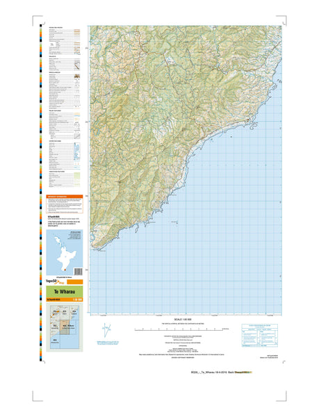 BQ35 - Te Wharau Topo50 map