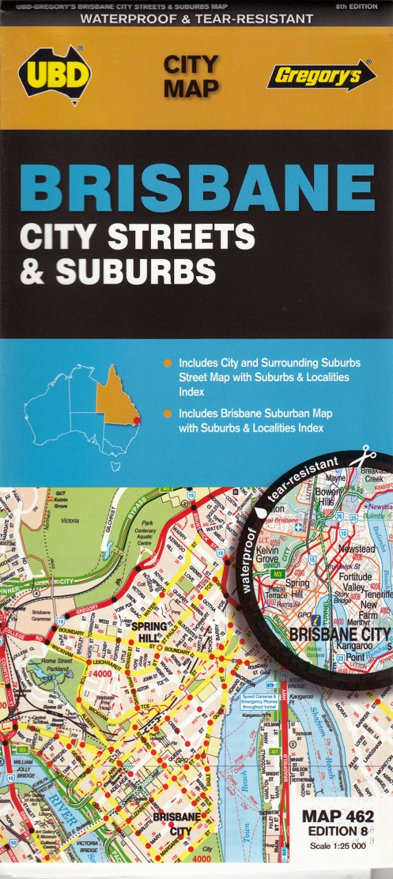 Brisbane Suburban UBD Map, Buy Map of Brisbane Suburbs Mapworld