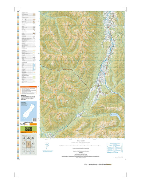BT22 - Springs Junction Topo50 map