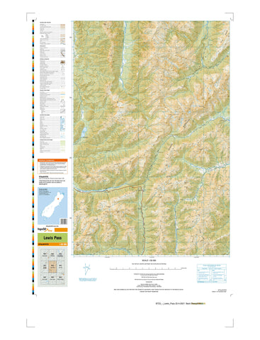 BT23 - Lewis Pass Topo50 map