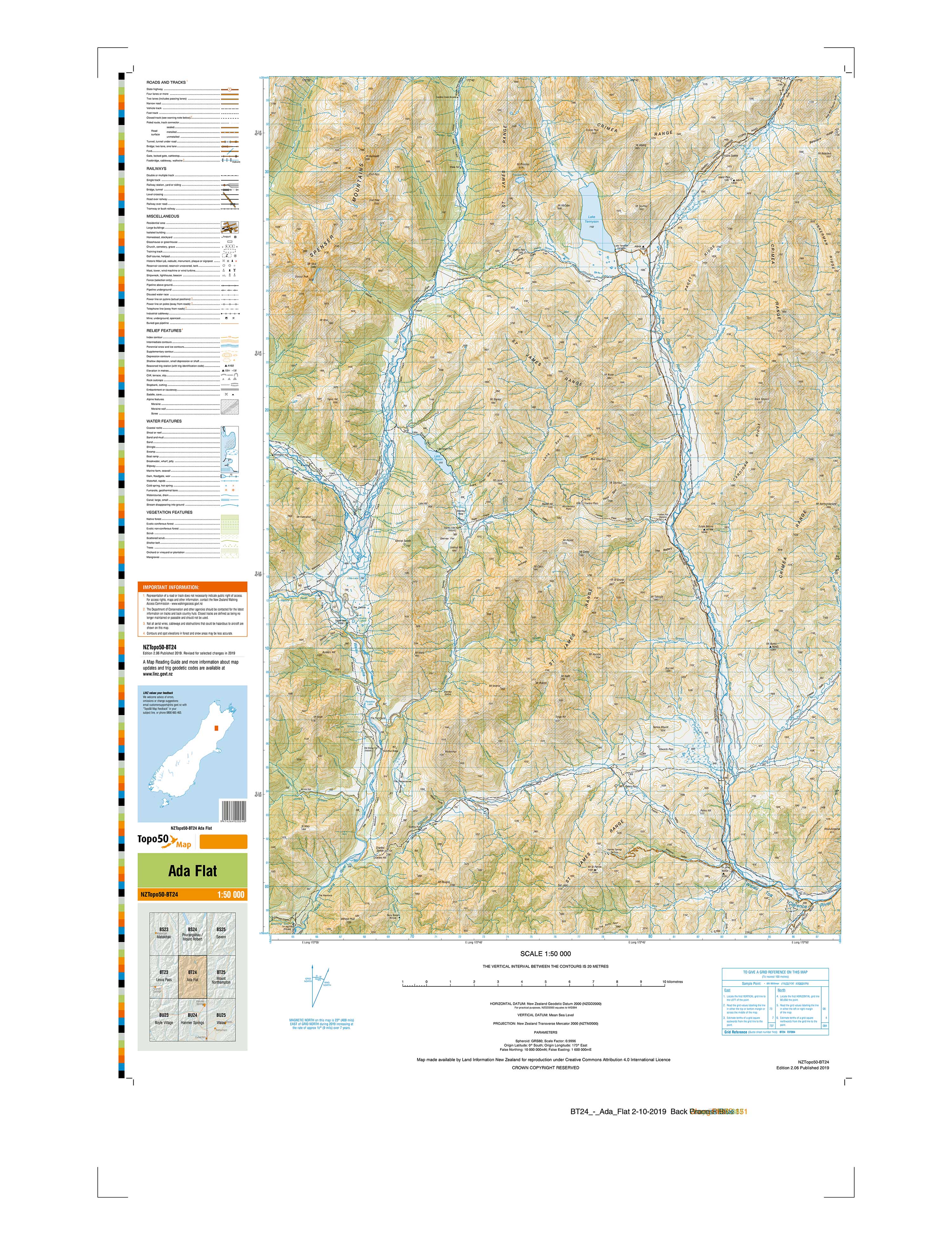 Ada Map. Mark Ada Map State Map