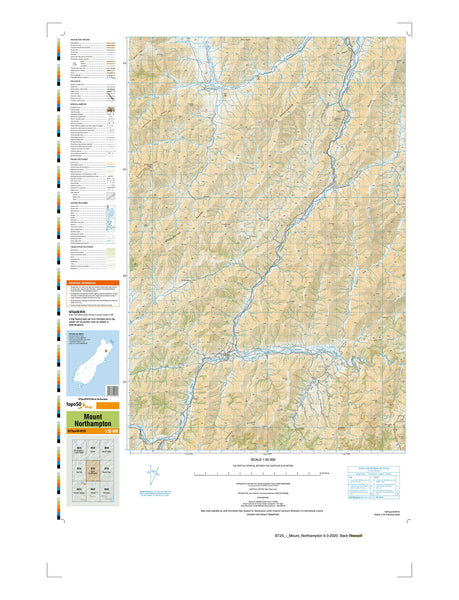 BT25 - Mount Northampton Topo50 map