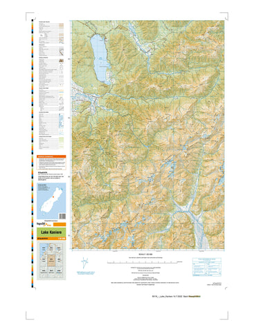 BV19 - Lake Kaniere Topo50 map