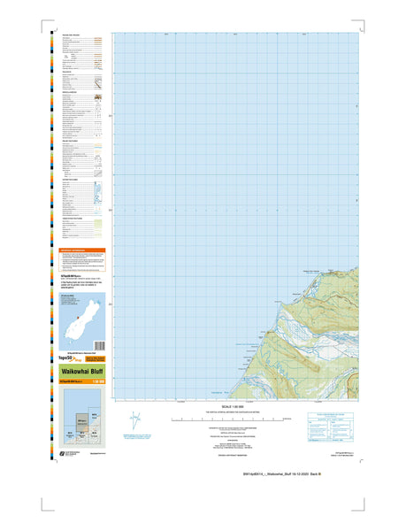 BW14ptBX14 - Waikowhai Bluff Topo50 map
