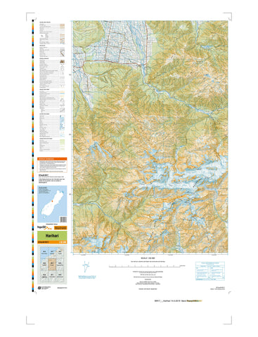 BW17 - Harihari Topo50 map