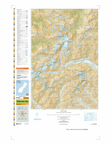 BW18 - Whitcombe Pass Topo50 map