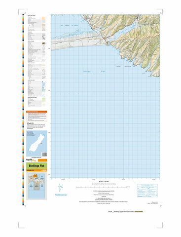 BY24 - Birdlings Flat Topo50 map