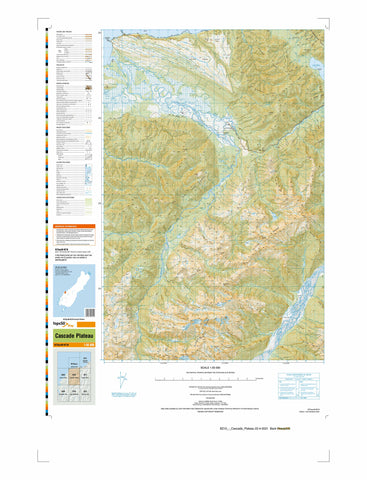 BZ10 - Cascade Plateau Topo50 map