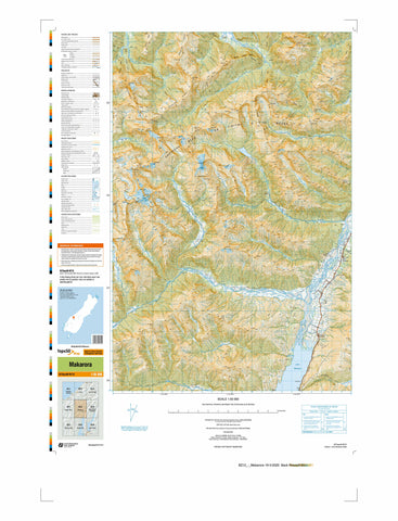BZ12 - Makarora Topo50 map