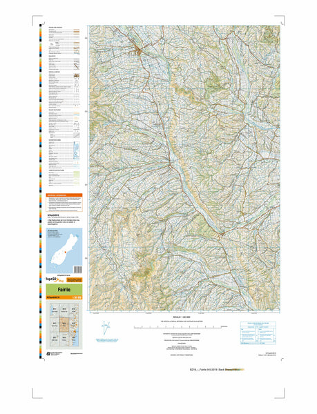 BZ18 - Fairlie Topo50 map