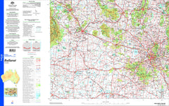 Ballarat SJ54-08 Topographic Map 1:250k