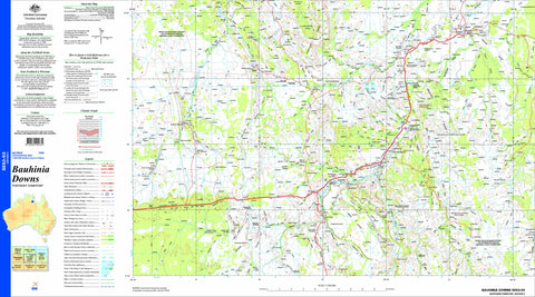 Bauhinia Downs SE53-03 Topographic Map 1:250k