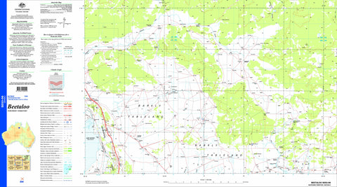 Beetaloo SE53-06 Topographic Map 1:250k