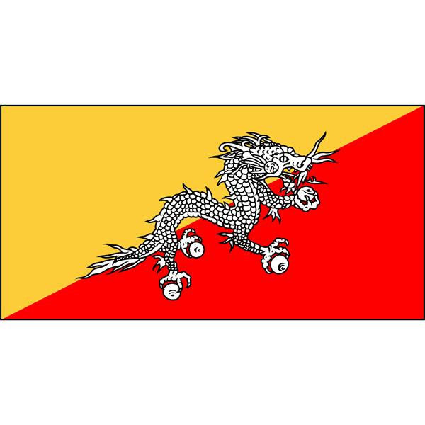 Bhutan Flag 1800 x 900mm