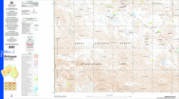 Birksgate SG52-15 Topographic Map 1:250k